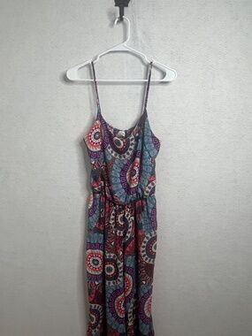 Love Republic Printed Maxi Dress Boho Colorful Spaghetti Strap